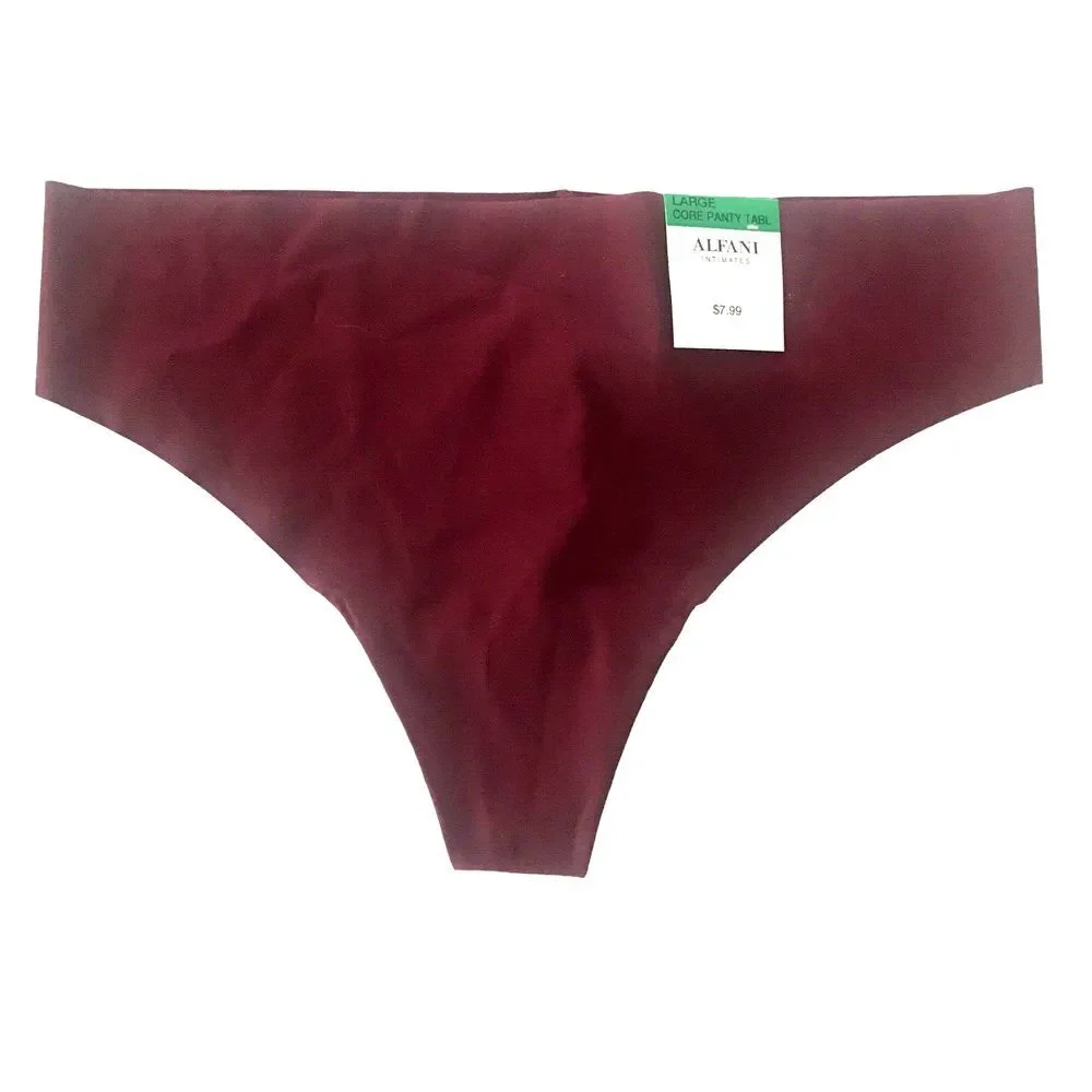 Alfani Intimates Women's Laser-Cut Thong Underwear - Set‎ of 2/Size L